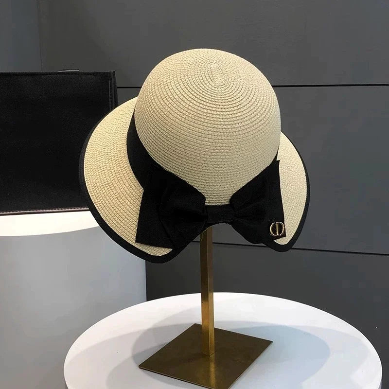 Bowknot Straw Hat